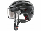 Cyklistická helma UVEX Finale visor 56–61 cm, black matt