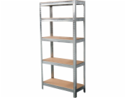 Regál Racks, kovový, MDF, 5 políc, 1500x700x300 mm