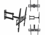 Držák / závěs na televizor Maclean, max. VESA 400×400, 32–55", do 30 kg, černý, nastavení sklonu +2° až –10° a otáčení +90° až –90°, MC-191