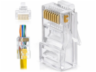 W-Star Konektor UTP RJ45EZ Cat5e 10ks pozlacený 5SLD pass...