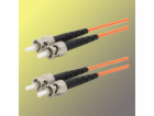 Optický patchkabel duplex ST-ST, 50/125 um MM, 2 m, OM2