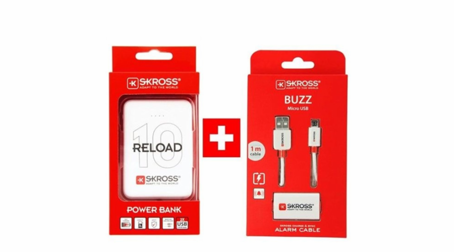 Skross Reload 10 + Alarm USB kabel ZDARMA! DN56-Promo
