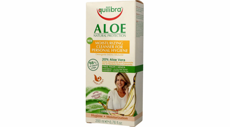 Equilibra Hydratační gel pro intimní hygienu Aloe Vera 200ml