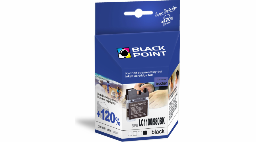 Inkoust Black Point BPBLC1100/980BK (LC-1100BK, LC-980BK) Black