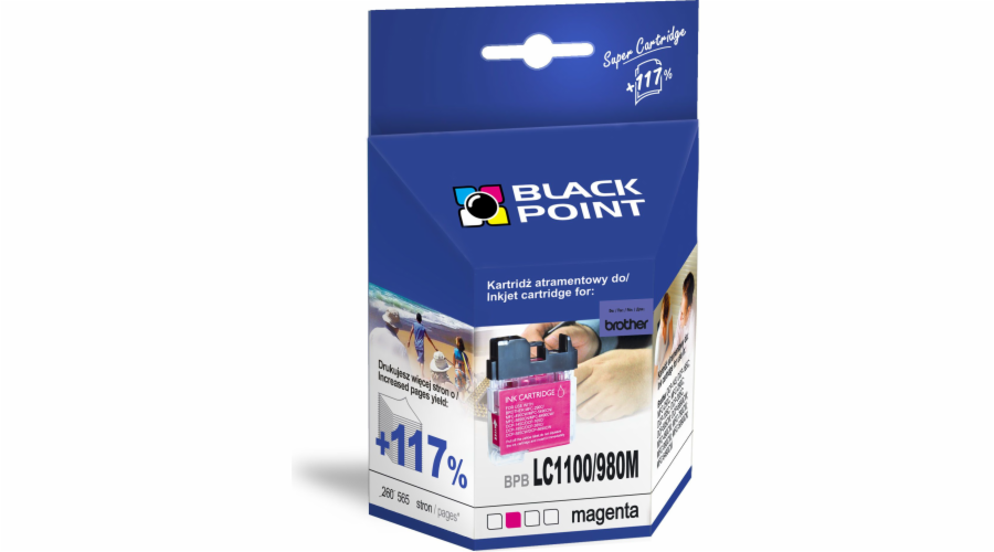 Inkoust Black Point BPBLC1100/980M / LC-1100M / LC-980M (purpurová)