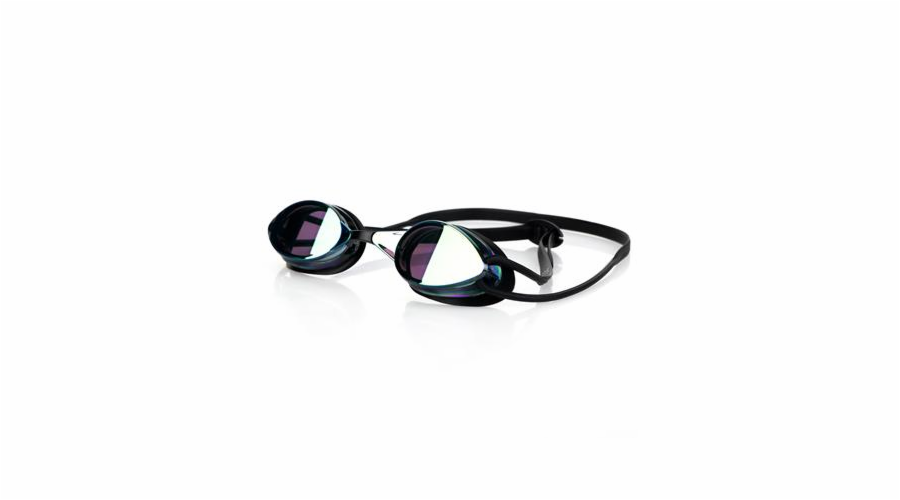 Spokey SPARKI Plavecké brýle, černé, zrcadlová skla