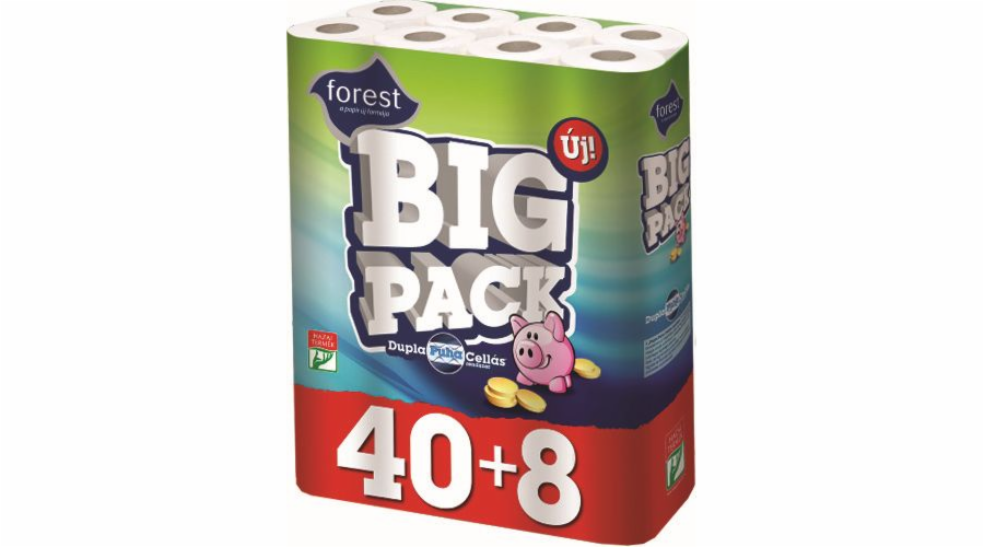Papír toaletní 2 vrstvý Forest XXL bílý Big Pack