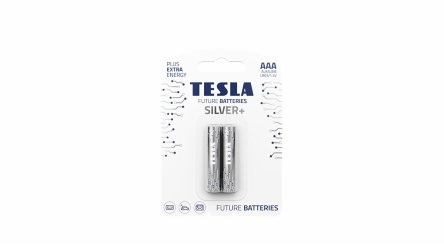 TESLA - baterie AAA SILVER+, 2ks, LR03