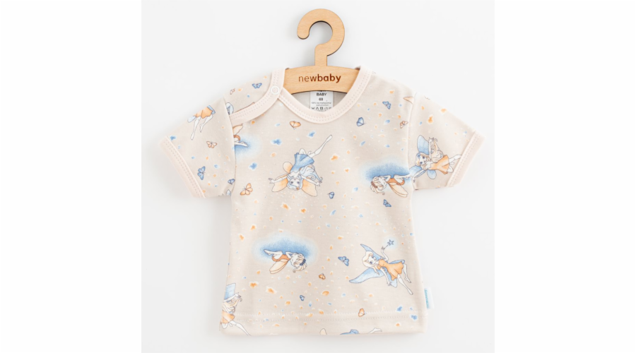Kojenecké bavlněné tričko s krátkým rukávem New Baby Víla