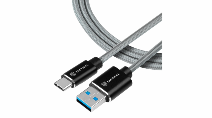 Tactical Fast Rope Aramid Cable USB-A/USB-C 1m Grey Nové