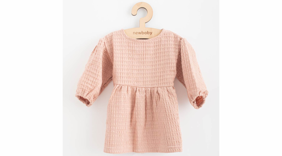 Kojenecké mušelínové šaty New Baby Comfort clothes růžová
