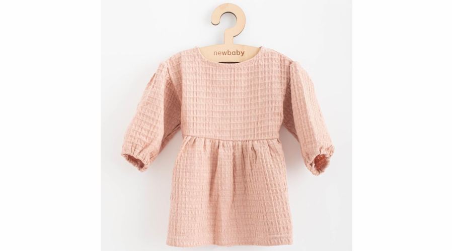 Kojenecké mušelínové šaty New Baby Comfort clothes růžová
