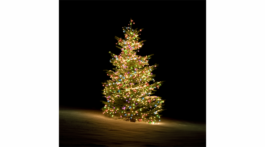 DELTACO Osvětlení vánočního stromku, RGB