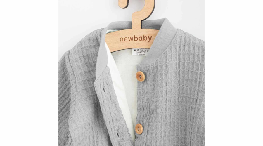 Kojenecký mušelínový kabátek New Baby Comfort clothes šedá
