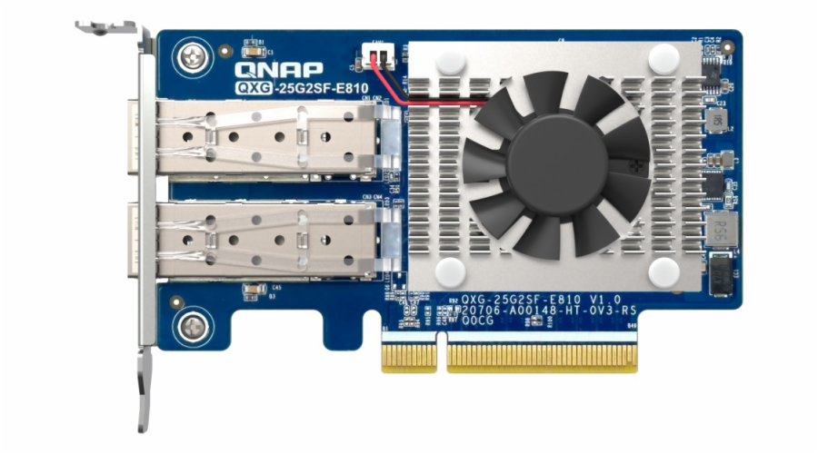 QNAP QXG-25G2SF-E810 - 2x 25GbE SFP28,PCIe Gen3 x8