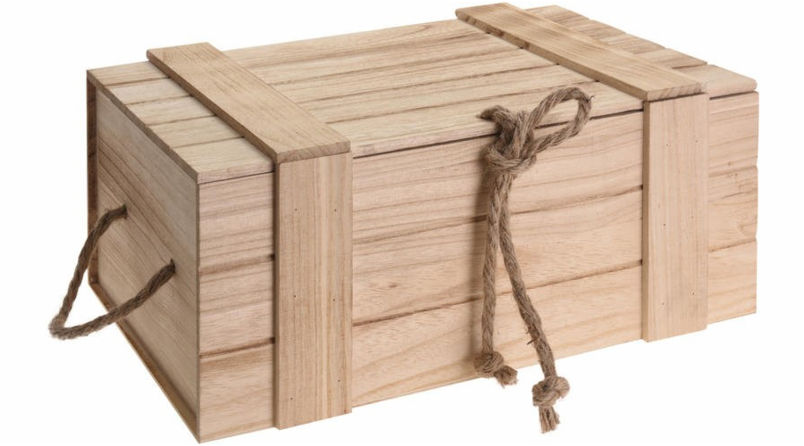 HOMESTYLING Úložný box dřevěný sada 3 ks HOMESTYLING KO-KR2002560
