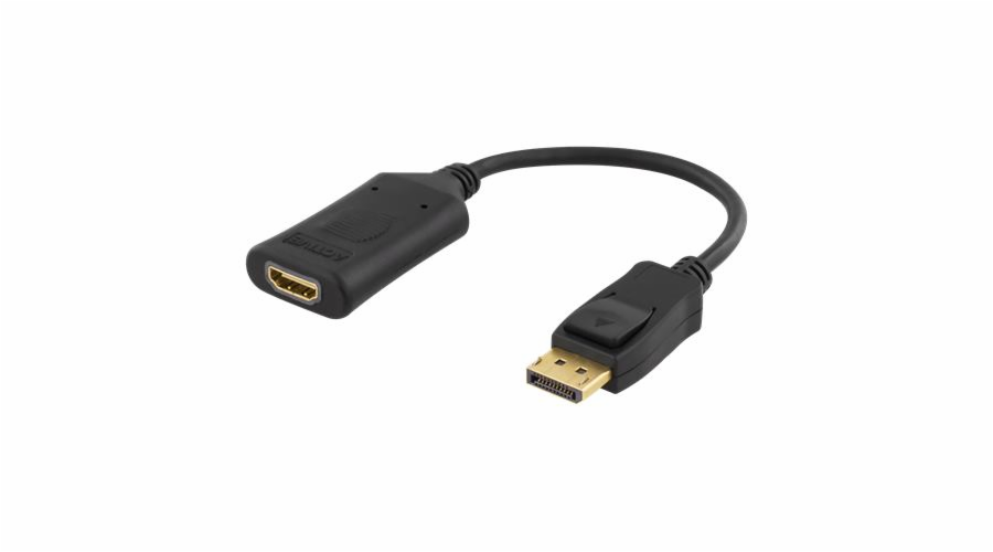 DELTACO Redukce DisplayPort na HDMI (DP-HDMI32)