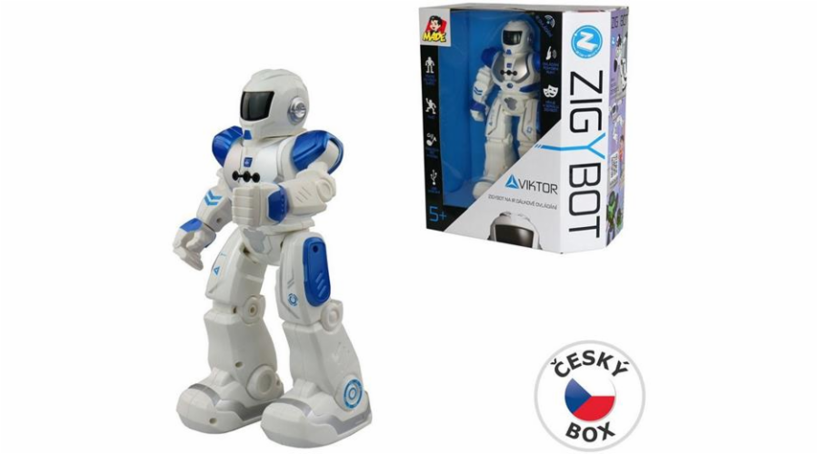 Robot Zigybot Viktor 27cm, 21 funkcí (modrý)
