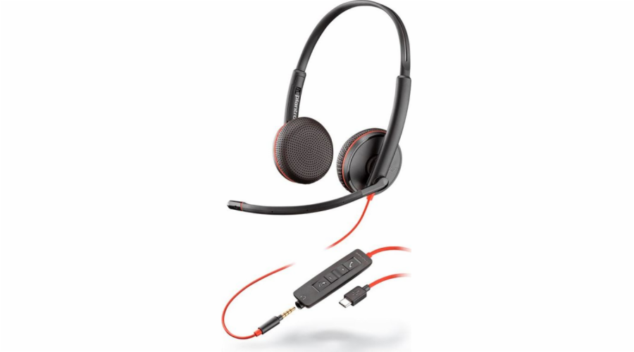 Poly Blackwire C3225 Duo USB-C sluchátka s mikrofonem (209751-201)