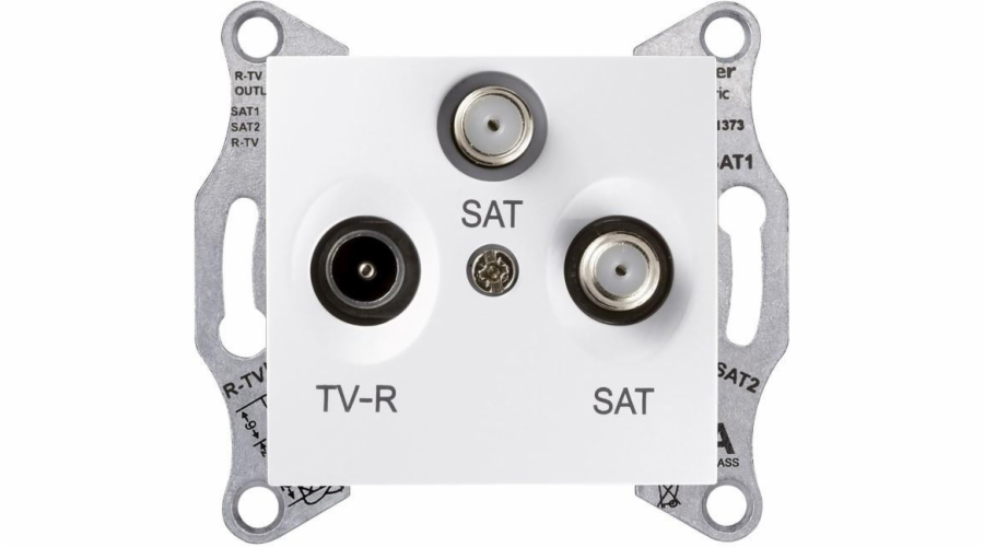 Schneider Electric TV/SAT/SAT koncová anténní zásuvka bílá - SDN3502121