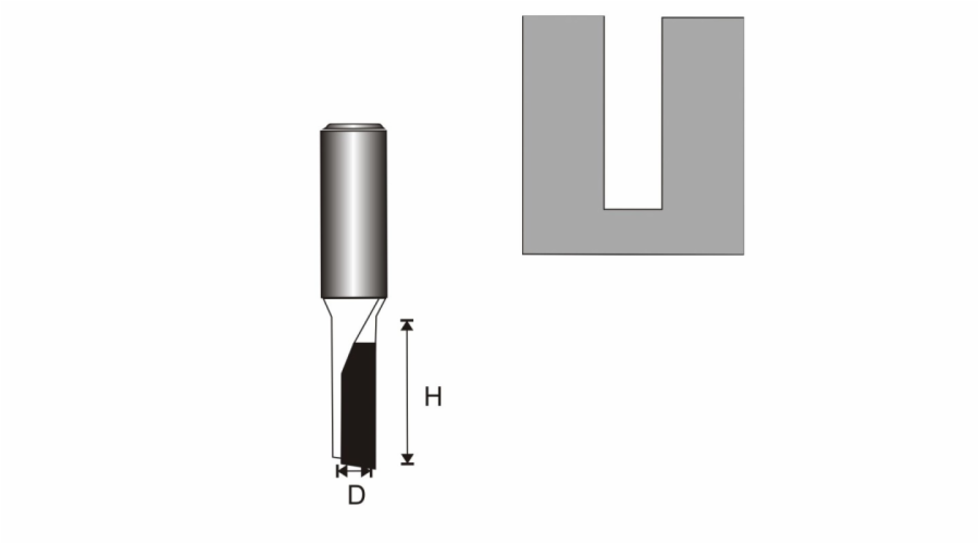 Dedra drážkovací fréza s 1 břitovou destičkou T6 11mm (DED07F011B)