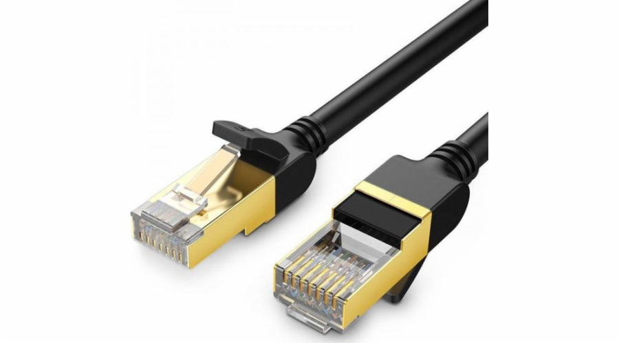 Ugreen UGREEN NW107 Ethernet RJ45 kulatý síťový kabel, Cat.7, STP, 2m (černý)