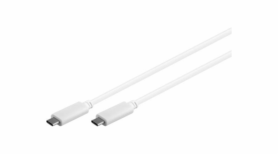 Goobay USB C – USB C kabel bílý 1m (67194)
