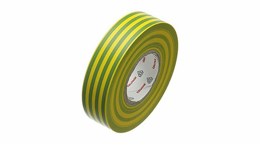 Cellpack Izolační páska 128 PVC žlutozelená 25m (145796)