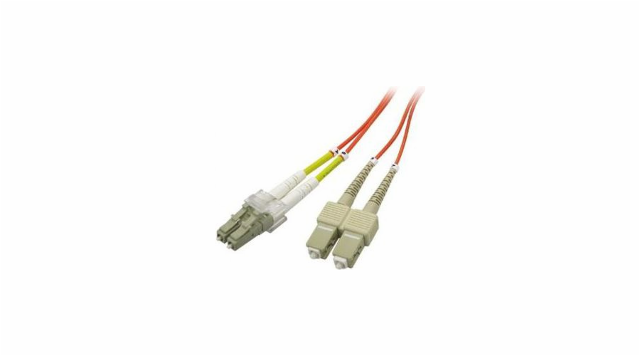 Propojovací kabel z optických vláken, multimode, 62,5/125, LC - SC, 1m