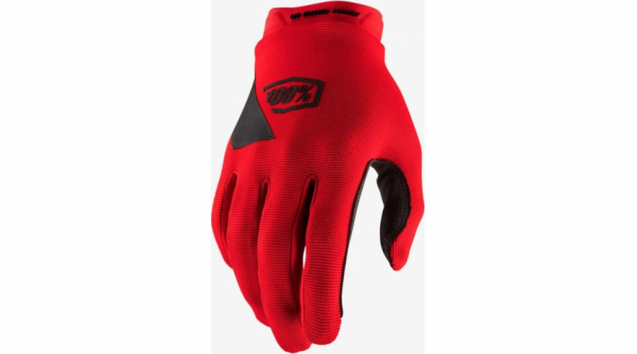 100% rukavice 100% RIDECAMP Youth Glove červená vel. L (délka ruky 159-171 mm) (NOVINKA)