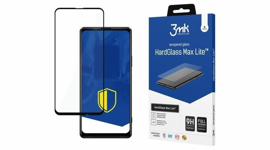3MK Tvrzené sklo 3MK HardGlass Max Lite Sony Xperia 1 III 5G černé