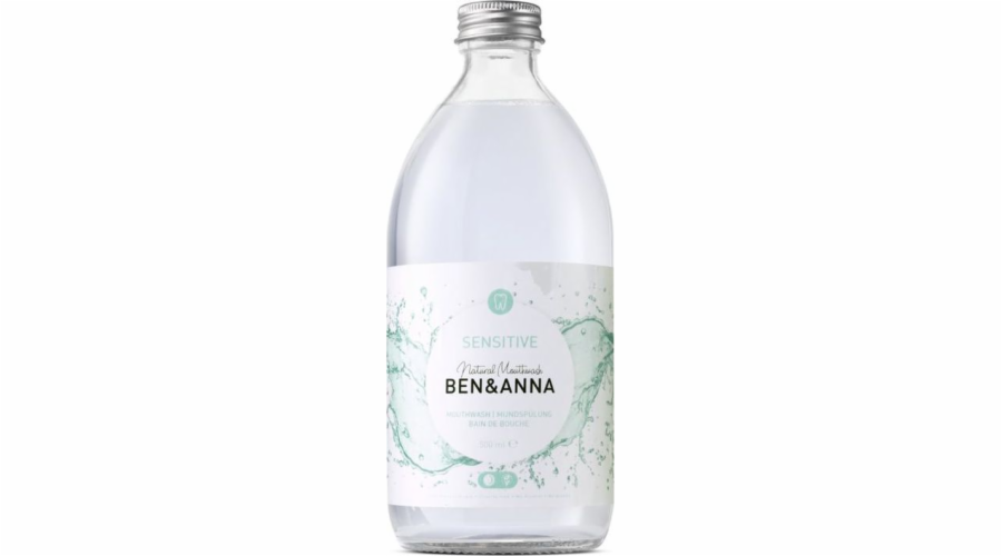 Ben&Anna Natural Mondwater ústní voda s aloe, šalvějí a mátovým olejem 500 ml