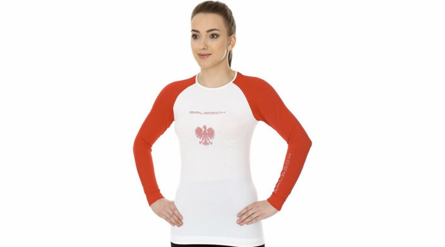 Brubeck Dámské tričko 3D Husar PRO, bílé a červené, velikost XL (LS13200)