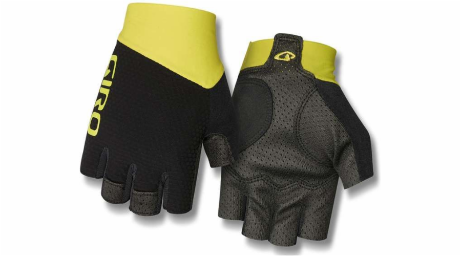 Pánské cyklistické rukavice GIRO Zero CS, zelené a žluté, velikost L