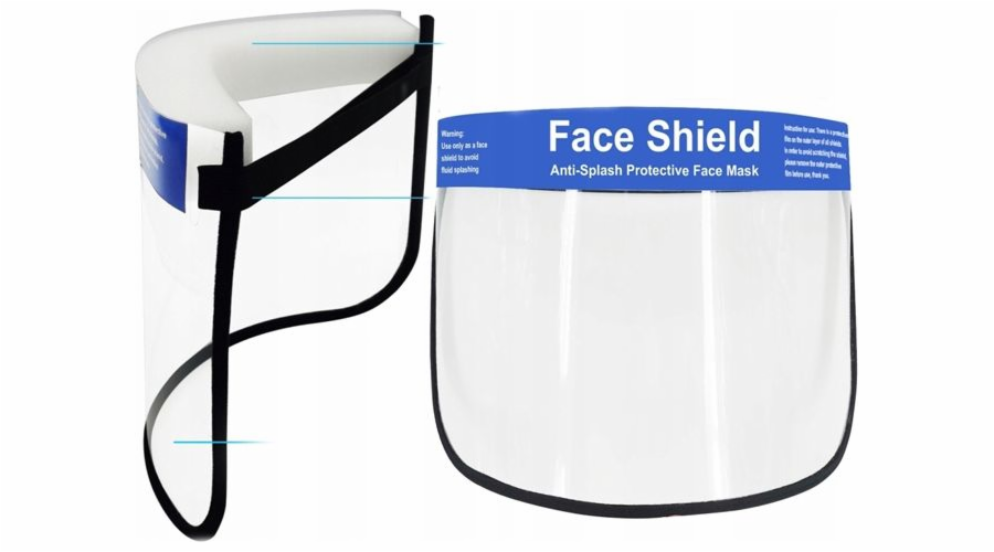 Puluz ochranný obličejový štít/ochrana proti virům