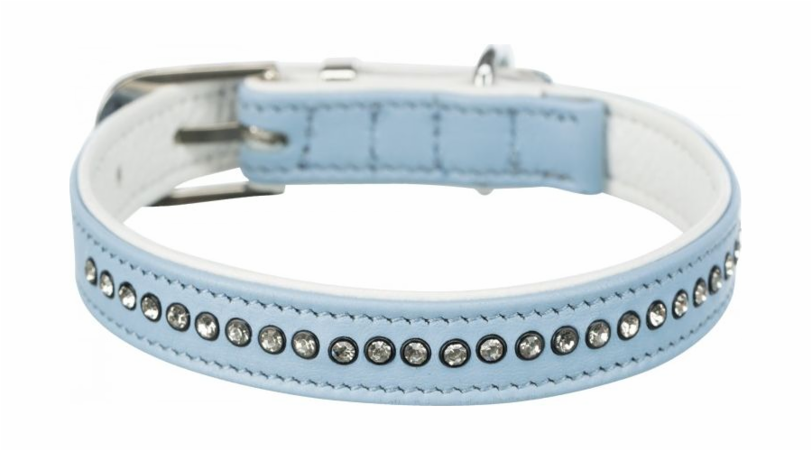 Trixie Active Comfort obojek s kamínky, pro psy, světle modrý, S–M: 27–33 cm/15 mm