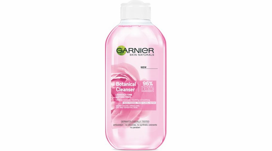 Garnier Skin Naturals Botanical Rose Water Zklidňující tonikum 200m