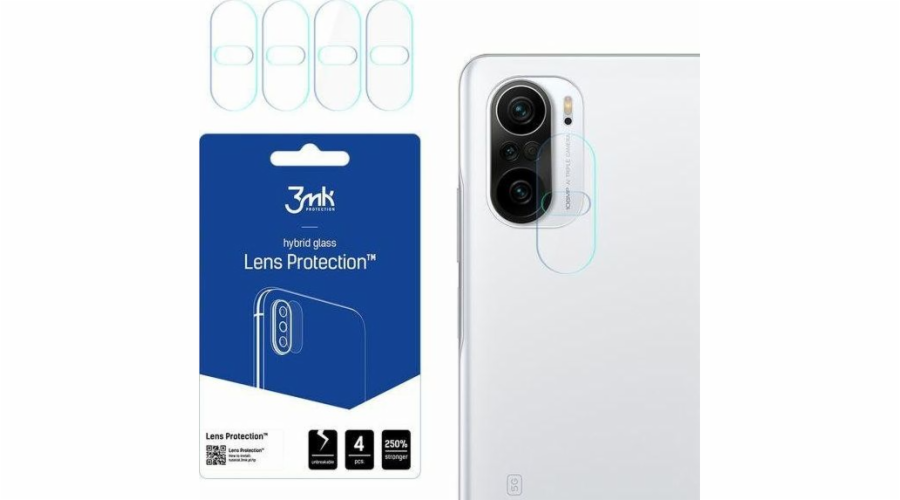 Hybridní sklo 3MK pro objektiv fotoaparátu 3MK Ochrana objektivu Xiaomi Mi 11i 5G [4 PACK]