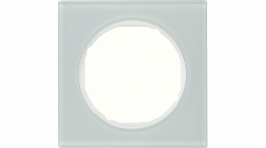 Hager Polo Berker R.3 Jednorámové tvrzené sklo bílé 10112209