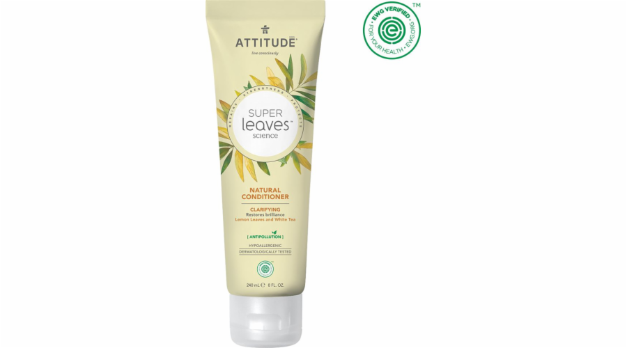 Attitude Cleansing vlasový kondicionér s citronovými listy a bílým čajem, 240 ml