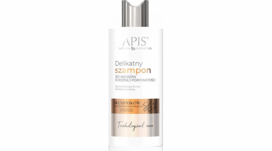 APIS APIS Trichological Care jemný šampon na vlasy s různou pórovitostí 300ml | DOPRAVA ZDARMA OD 250 PLN