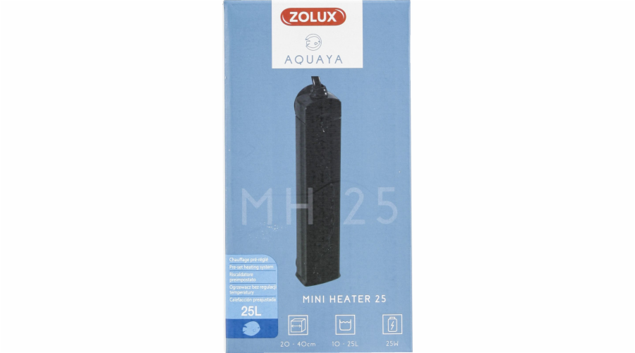 Zolux ZOLUX AQUAYA Mini Heater - ohřívač pro akvária 10-25 l, černý