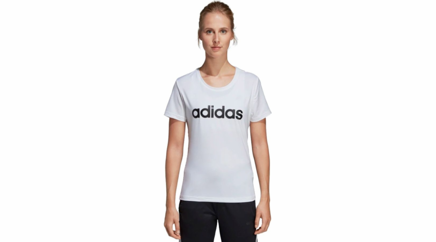 Adidas Dámské tričko D2m Lo Tee bílé velikost S (DU2080)
