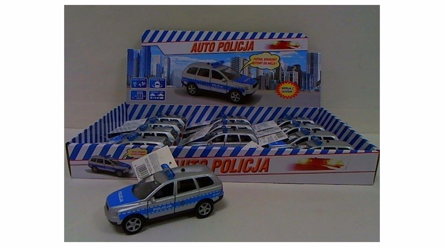 Hipo Auto Police 11cm s hlasem SW-16-11P/PL p12 cena za 1 ks