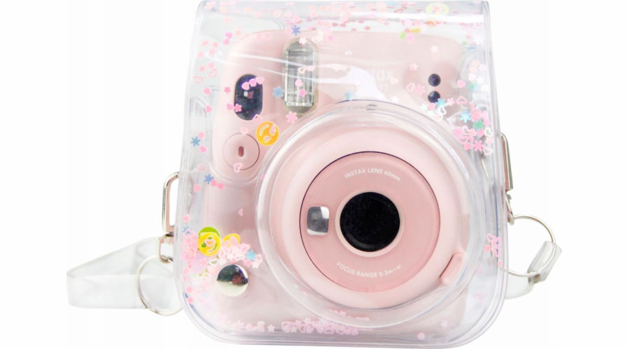 LoveInstant Case Kryt pro Fujifilm Instax Mini 11 / Transparent Flitry Pink