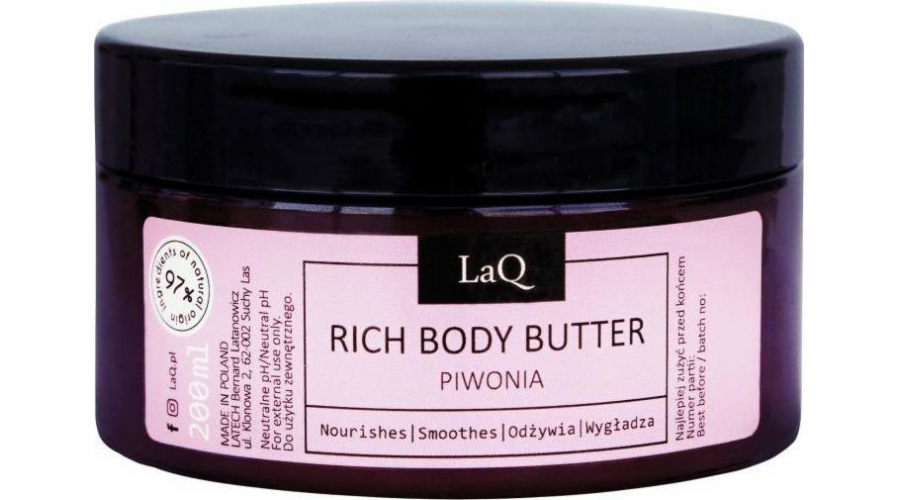 LAQ_Rich Body Butter bohaté tělové máslo 200 ml