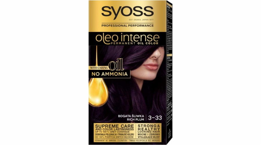 Syoss SYOSS_Oleo Intenzivní permanentní barvicí barva na vlasy s oleji 3-33 Bogata Śliwka