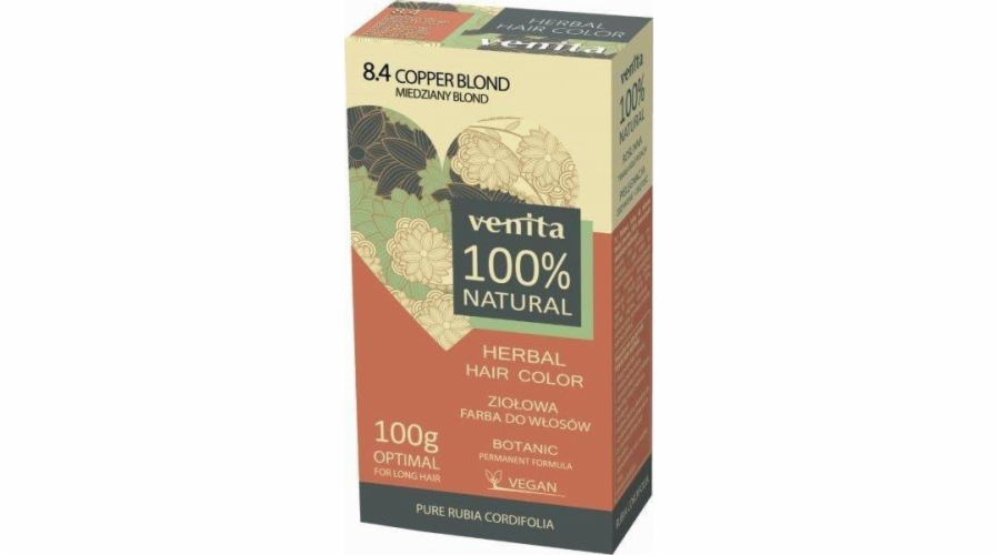 Venita VENITA_Herbal Hair Color bylinná barva na vlasy 8.4 Měděná blond