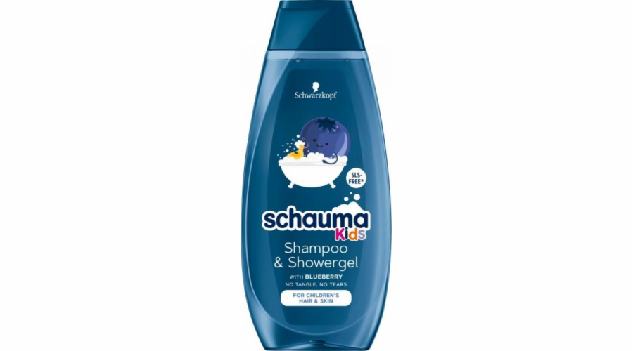 Schauma SCHAUMA_Kids Shampoo and Showergel šampon pro všechny typy vlasů a sprchový gel pro děti Blueberry 400ml