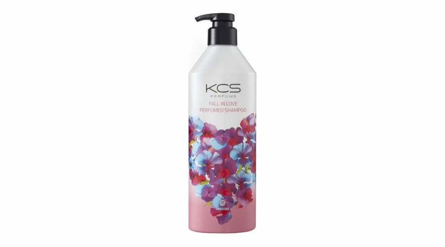 KCS KCS Fall in Love Perfumed Shampoo parfémovaný šampon pro barvené suché a poškozené vlasy 600 ml
